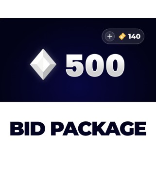 SkinAuctions 500 Bids + 140 Bonus Bids Package Key GLOBAL